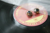 серьги с кристаллами